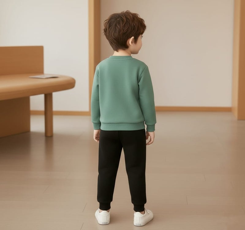 Viel Innate سويت شيرت بيستا أنيق وسروال رياضي للأولاد - Image 3